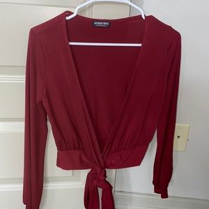 Fashion nova dressy crop top